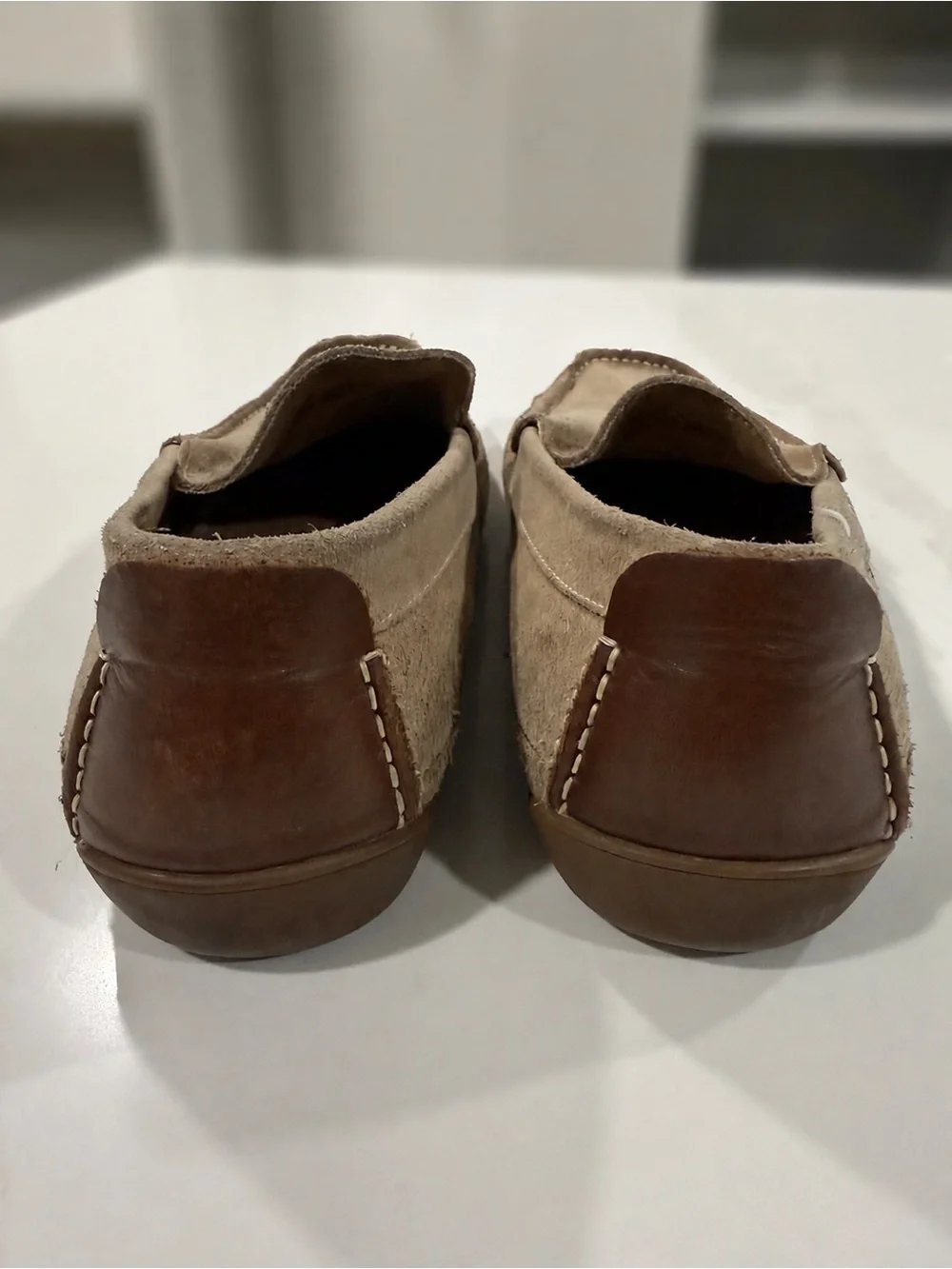 Steve Madden Men's Suede Slip-On Loafers in Taupe